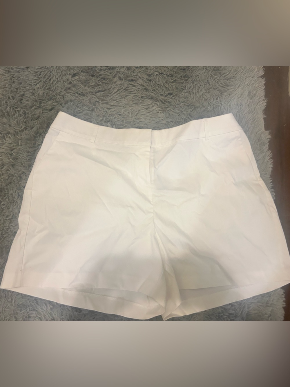 Lane Bryant White Tailored Bermuda Shorts